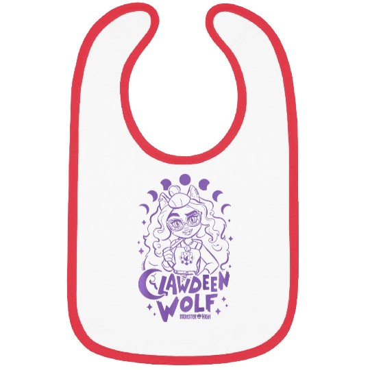 Kids Monster High STUDENT Clawdeen Purple Bibs