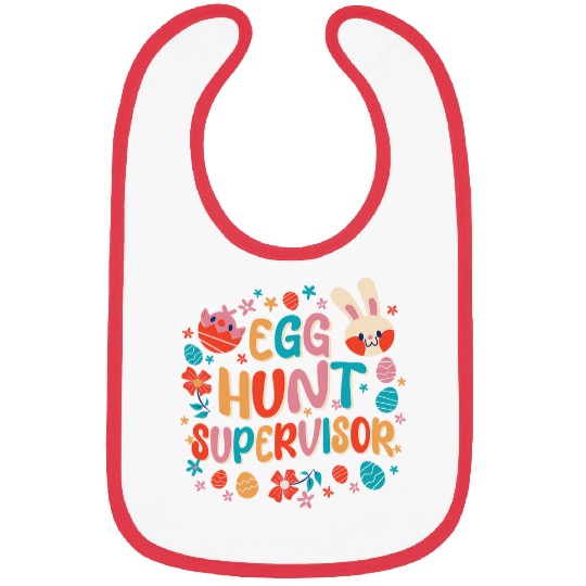 Egg Hunt Supervisor Easter Day Bibs
