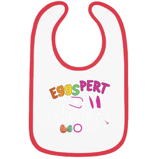 Eggspert nurses Easter Bunny NP Funny RN Easter Day Nursing Bibs