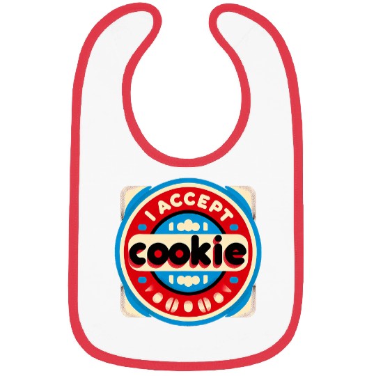 I Accept Cookie Bibs