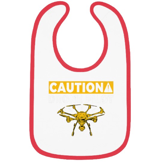Caution Drone Pilot Bibs