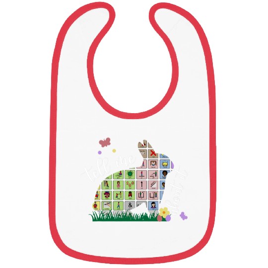 tell me about it cute bunny slp easter day speech rapist Bibs