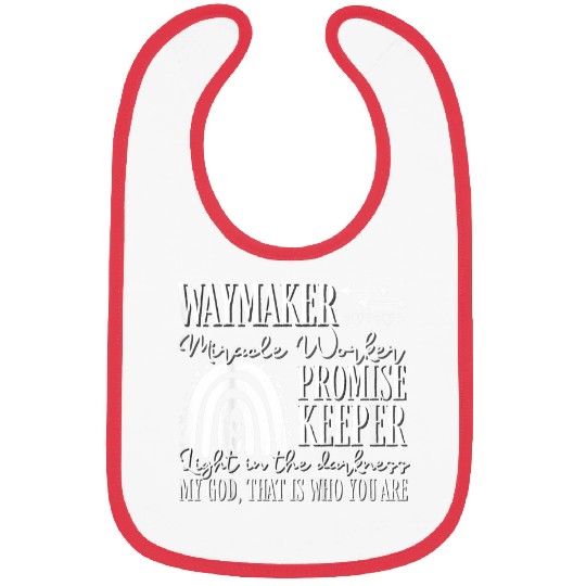 Kids Kids Waymaker Miracle Worker Rainbow Christian 2 Bibs