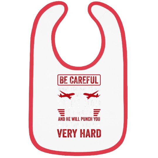 Pilot Dad Pilot Daughter Airplane Aviation Aircraft Plane Bibs