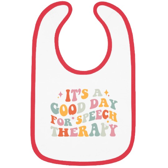 Retro Speech Language Pathologist Groovy Speech Therapy SLP 1 Bibs