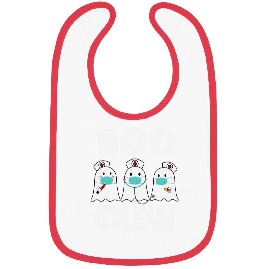 halloween nurses nursing cute health worker halloween pattern 2 Bibs