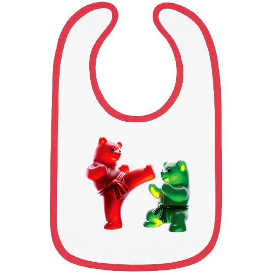 Gummy Bear Ninja Gummy Bear Karate Gummy Bear Bibs
