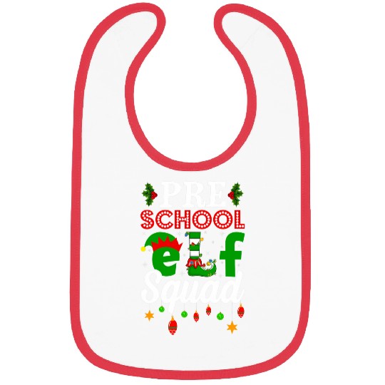 Funny xmass Lighting Christmas Pre School Elf Squad Bibs