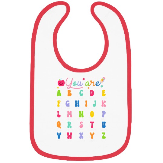 ABC Alphabet Affirmation Back To School Teacher Bibs