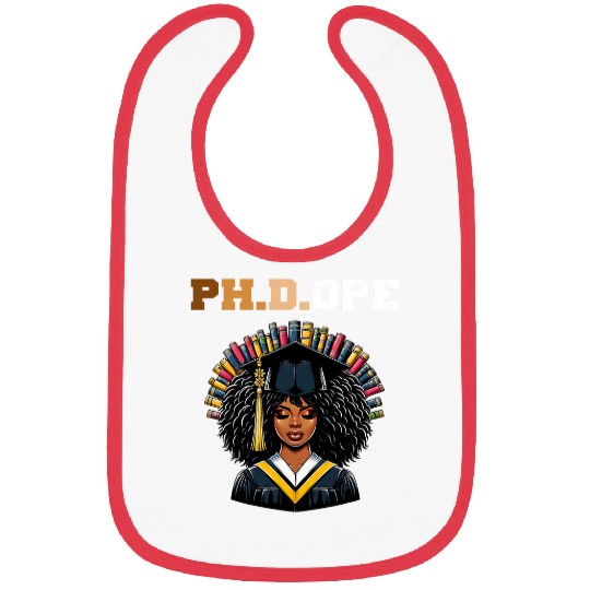 PHDOPE PhD Doctorate Student Graduation Black Queen 2024 2 Bibs