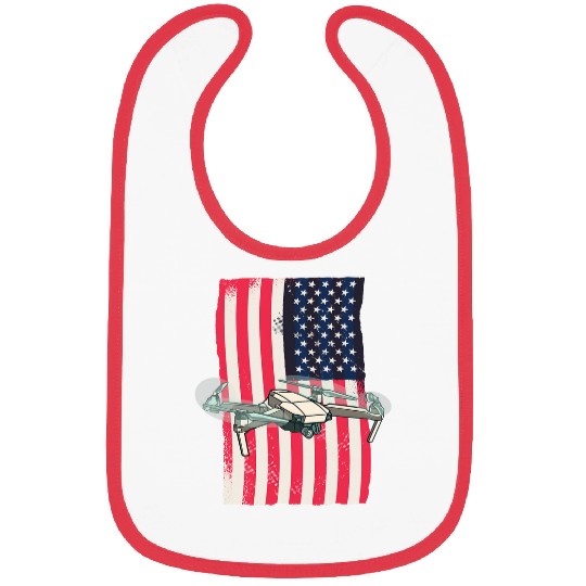 Drone American Flag Drone Pilot Bibs