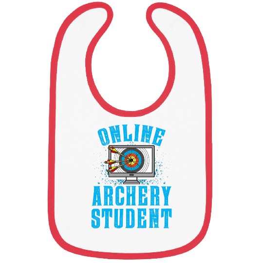 Funny Virtual Learning Online Archery Student Bibs