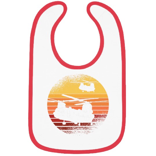 Helicopter Chopper Pilot Aircrew Retro Vintage Bibs