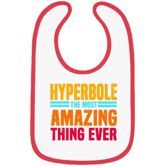 English Teacher Grammar Hyperbole Professor Writer Editor Bibs