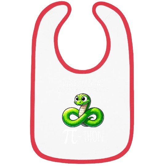 Funny Pi Day Python Snake Puns For Math Teacher Student Bibs