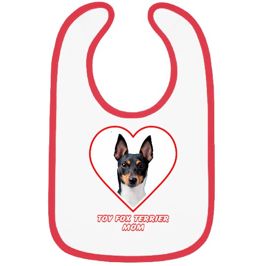 Toy Fox Terrier Dog Mom Bibs