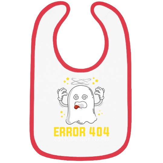 Error 404 costume not found Coding Programmer Geek Halloween Bibs