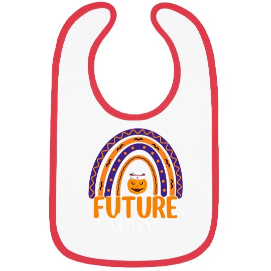 Future nurses Halloween Pumpkin Rainbow Student Nursing Bibs