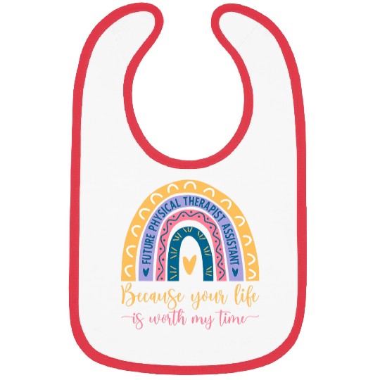 Future Physical Therapist Assistant In Progress Rainbow Bibs