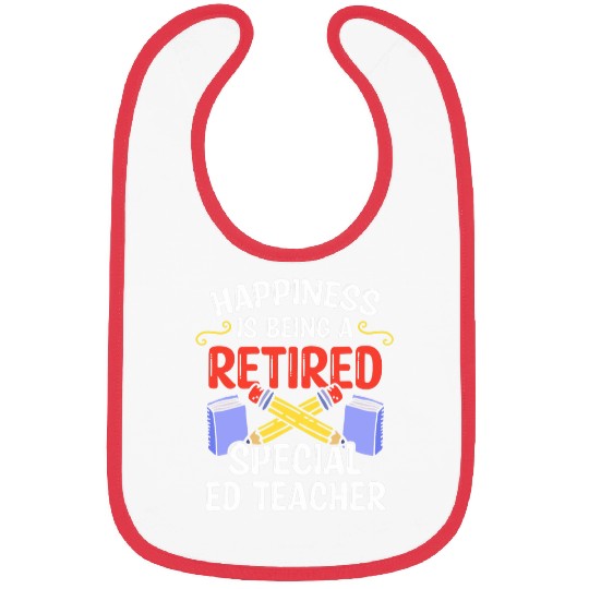 Retired Special Ed Teacher Student Staff Bibs