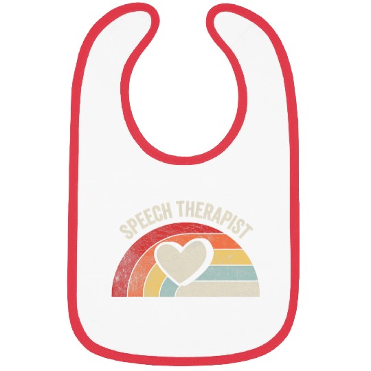 Retro vintages Speech Therapis Speech Pathology Gift 7 Bibs