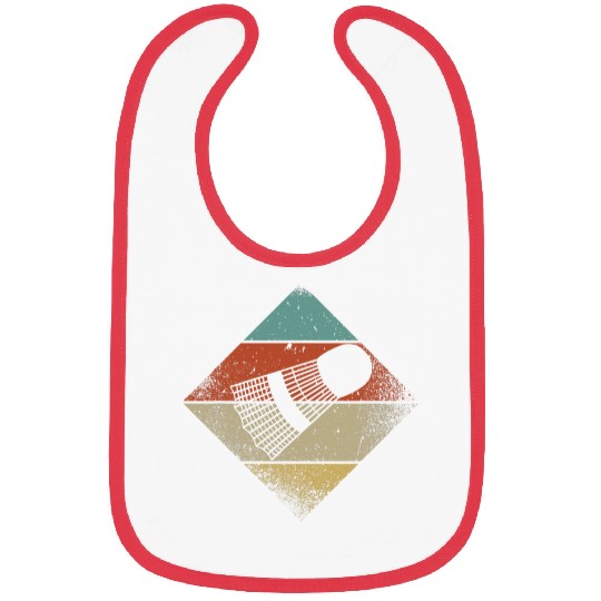 Badminton Retro 1960s 1970s Style Shuttlecock Bibs