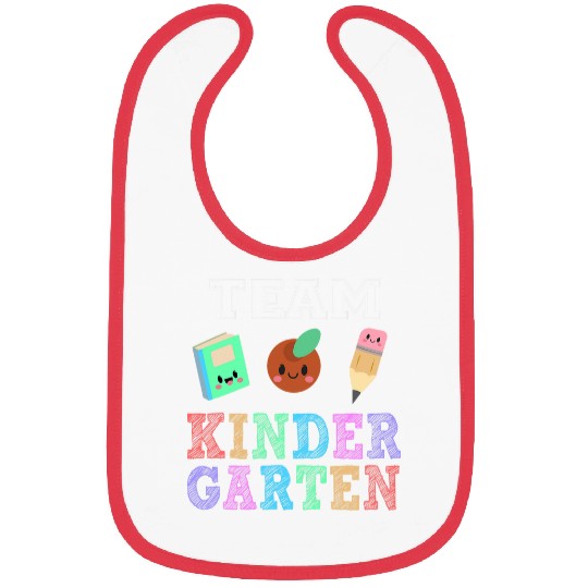 Team Kindergarten First Day Back to School Student Teacher Bibs