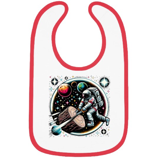 Cool Galaxy Astronaut Logging worker Bibs