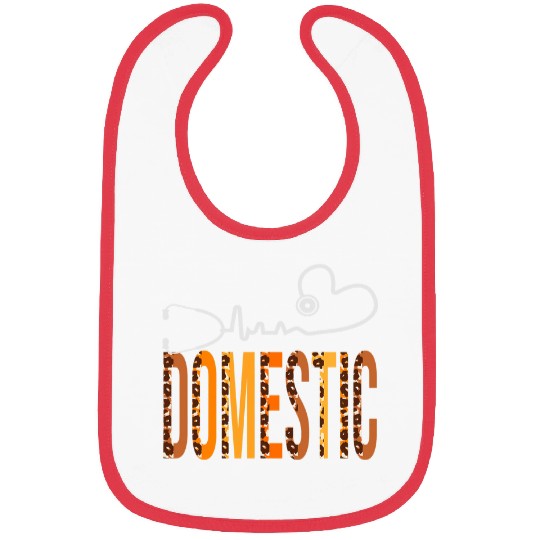 Domestic Leopard Heartbeat Appreciation Women Fall Bibs