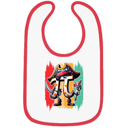 Funny Pi Day Pirate Maths STEM Teacher Student Bibs