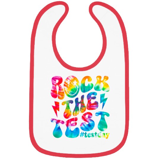rock test testing day motivational teacher student Bibs
