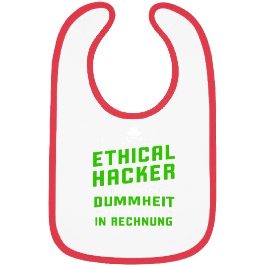 Ethical Coding Computer Skills Programmer White Hat Bibs