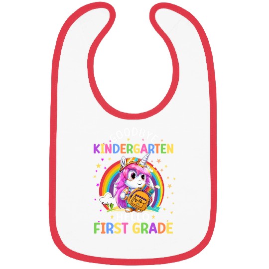 Graduation Bye Kindergarten Hello 1st Grade Back To School Bibs