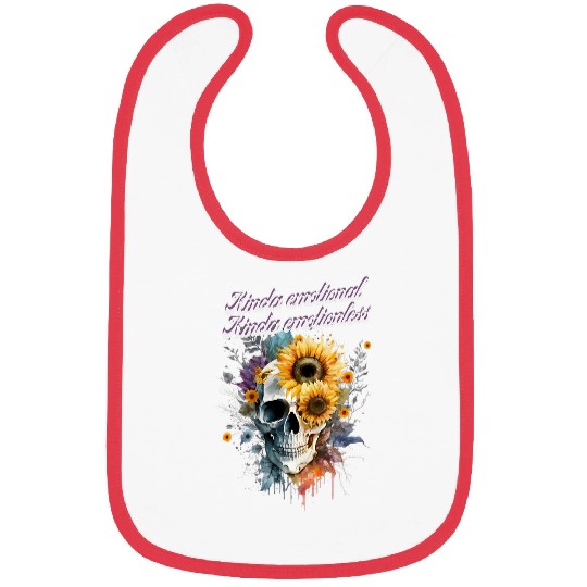 Kinda Emotional Kinda Emotionless Mental Health Therapist Bibs