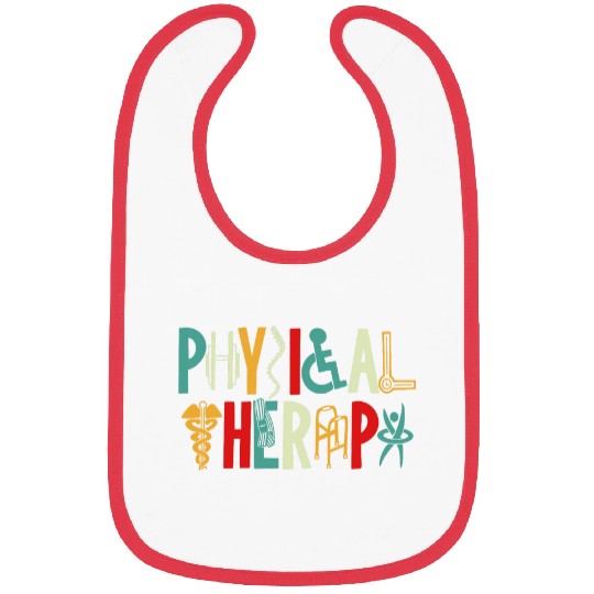 Retro vintages Physical Therapy Funny Physical Therapist 4 Bibs