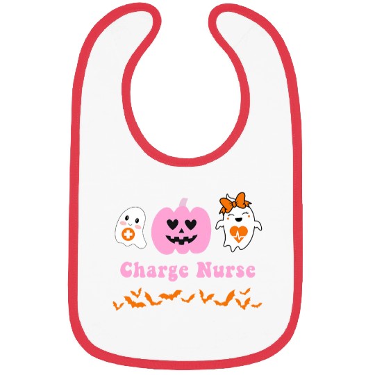 Charge nurses Halloween RN Spooky Pumpkins Nursing Bibs