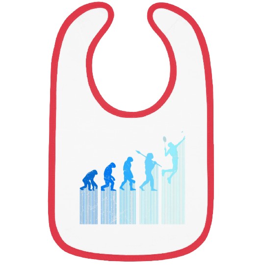 badminton player evolution monkey Badminton Bibs