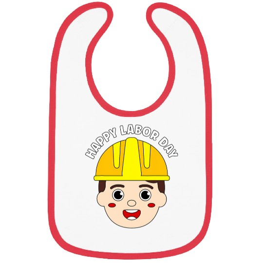 Happy Labor Day School Boy Worker Bibs