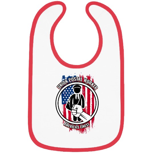 Union Postal Worker American for Postal Workers Bibs