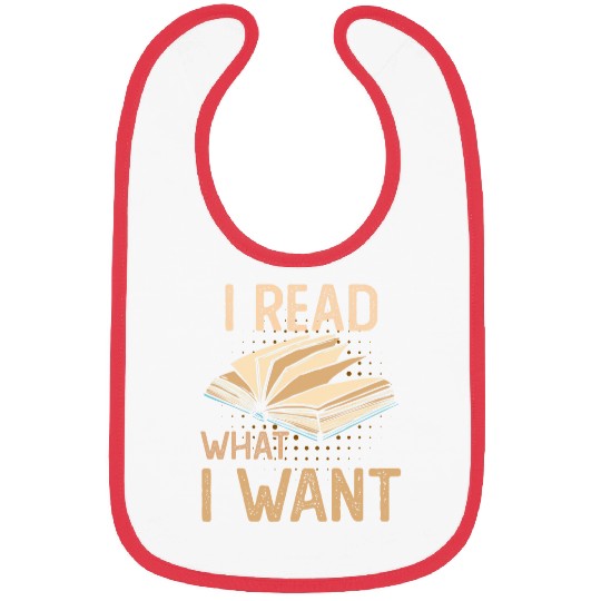 80s Retro vintages I Read What I Want Funny Book Lovers Bibs