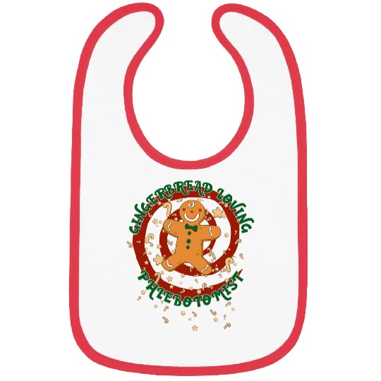 Phlebotomist Job Gingerbread Funny Xmas Bibs