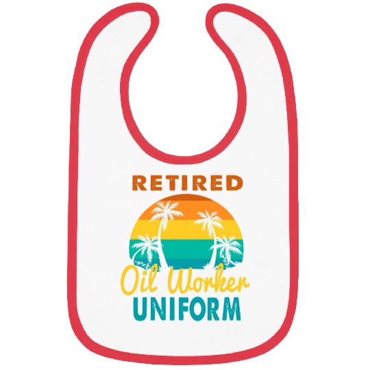 Retired Oil Worker Uniform Tropical Island Retirement Bibs