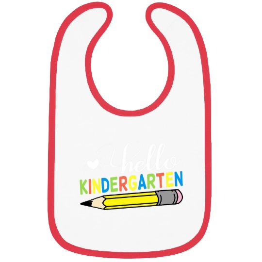 Hello Kindergarten Teacher Student Back To School Bibs