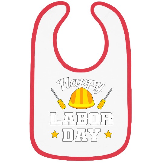 Union Strong Worker Happy Labor Day Gift Men Women Work hard Bibs