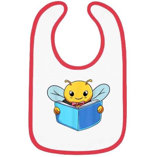 Bee Book Lover Reader Bibs