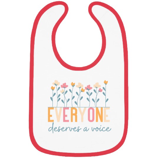 Everyone Deserves a Voice SLP Speech Therapy Bibs