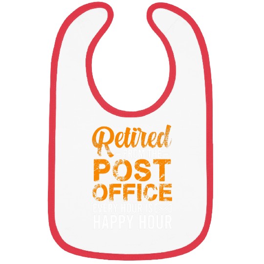 Retired From Post Office Funny Retired Postal Worker Gift Bibs