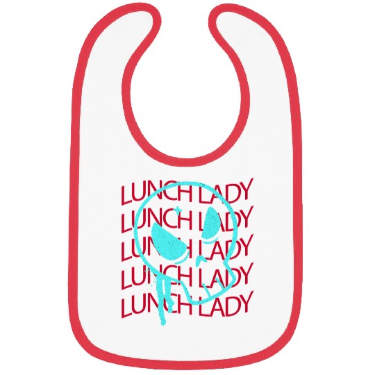 School Cafeteria Lunch Lady Of Tiny Humans 3 Bibs