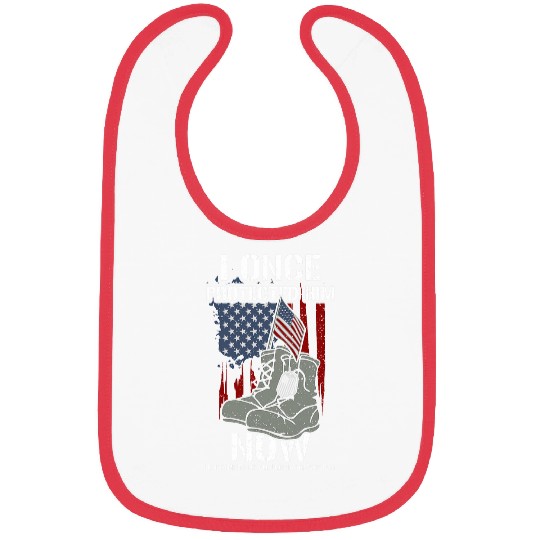 Heroic Dad I Once Protected Him Now He Prot Memorial Day Bibs