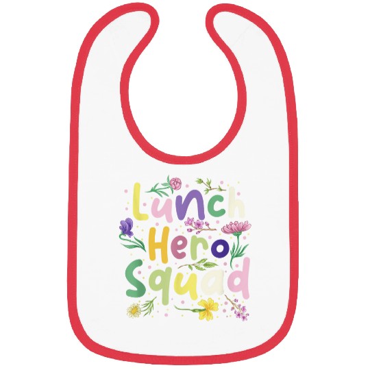 School Lunch Hero Squad Funny Cafeteria Worker Bibs